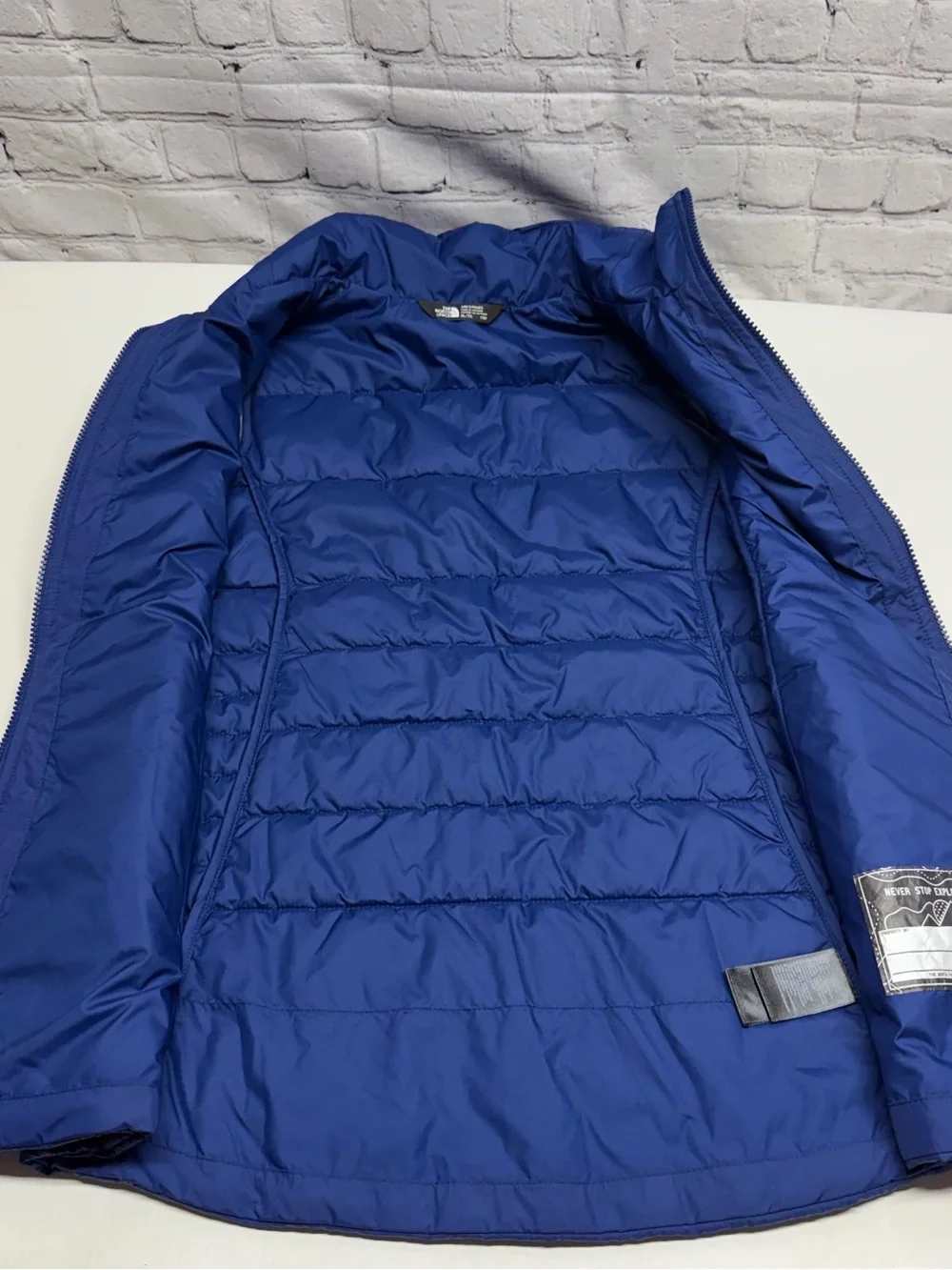 The North Face big girls Quilted Vest - Royal Blue size XL (18) NWT